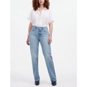 Madewell The Petite Curvy '90s Straight Mid Rise Jean Barbosa Wash Size 26P NWT